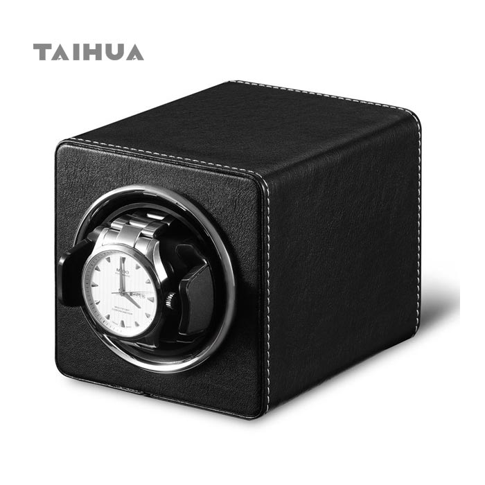Battery Powered Leather Single Automatic Watch Winder