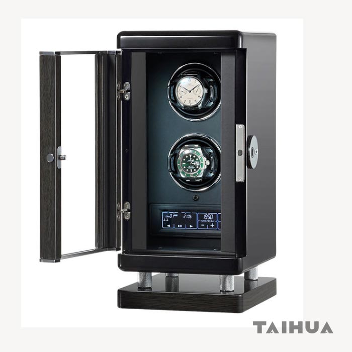 Luxury Wood Watch Winder for Two Watches