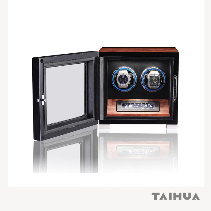 Luxury Rosewood Two Watch Winder Box