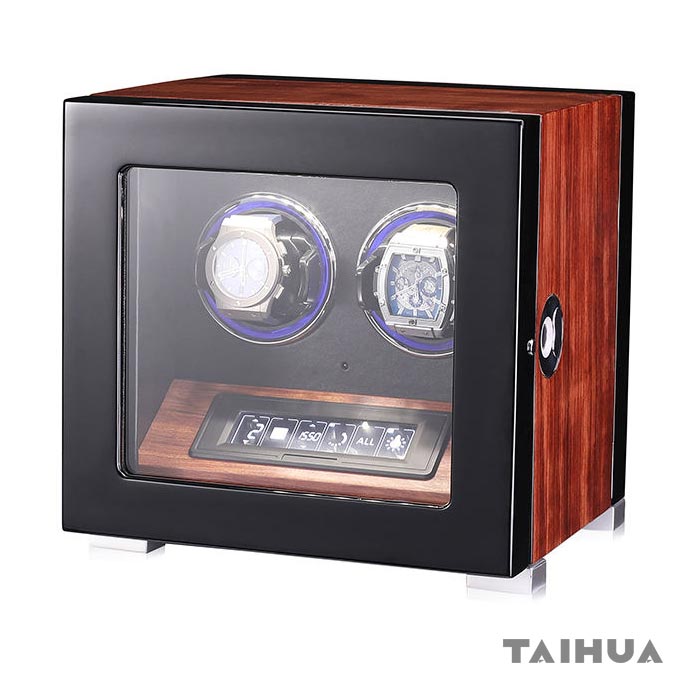 Luxury Rosewood Two Watch Winder Box