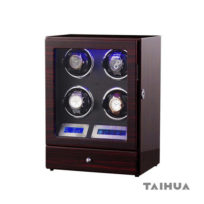 4 Piece Watch Winder with Storage Drawer