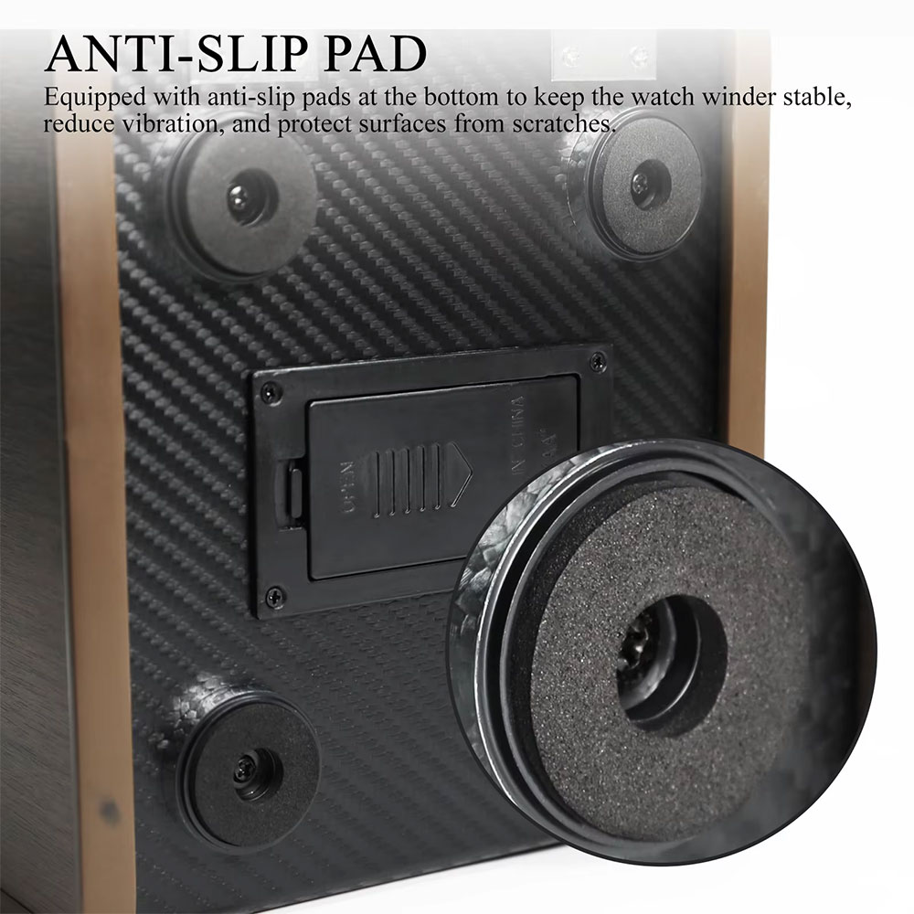 Automatic Single Watch Winder Box with Blue LED Night